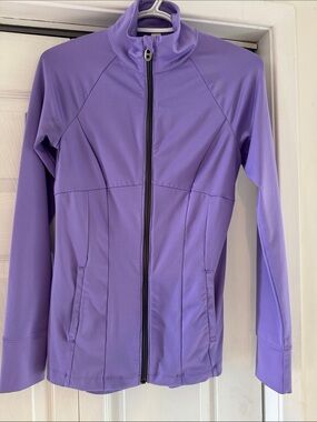 Purple under armour active zip up